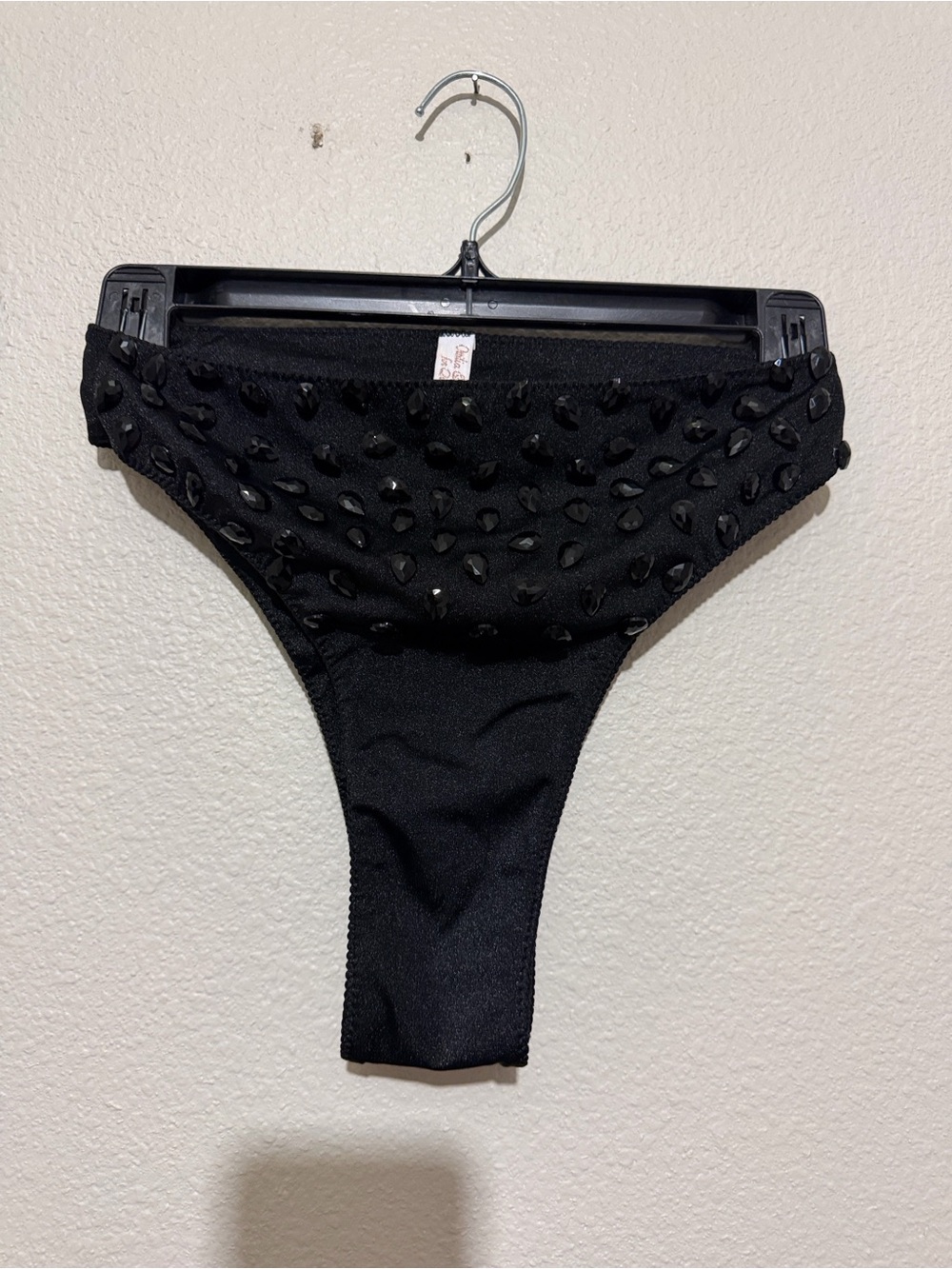 Ottilia & Sugar for Queens Black Embellishment Bikini Bottoms Sparkly Sexy